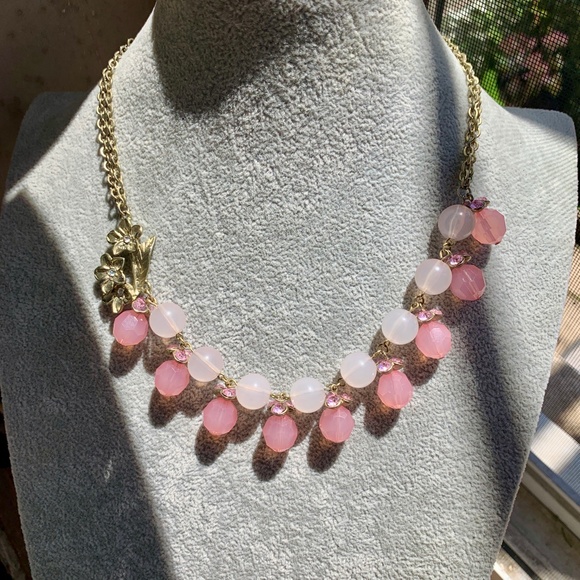 Robert Rose~ Pink & Opaque Beaded Necklace - Picture 9 of 9